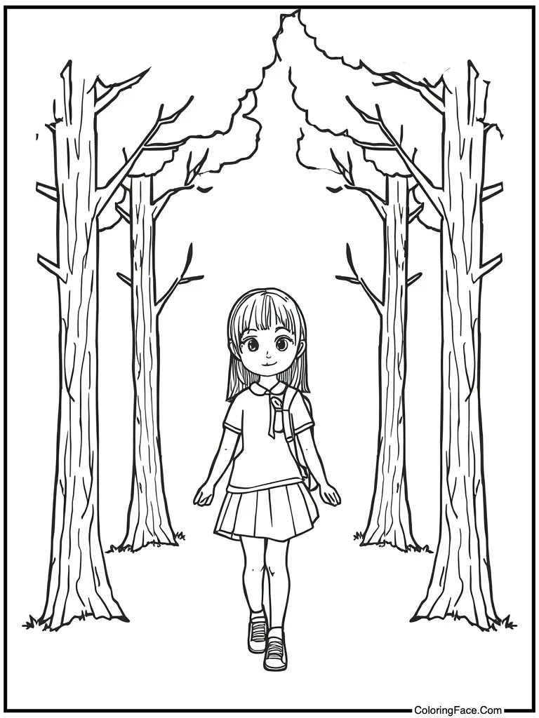 Walking to school today