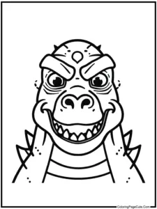 Godzilla Coloring Page