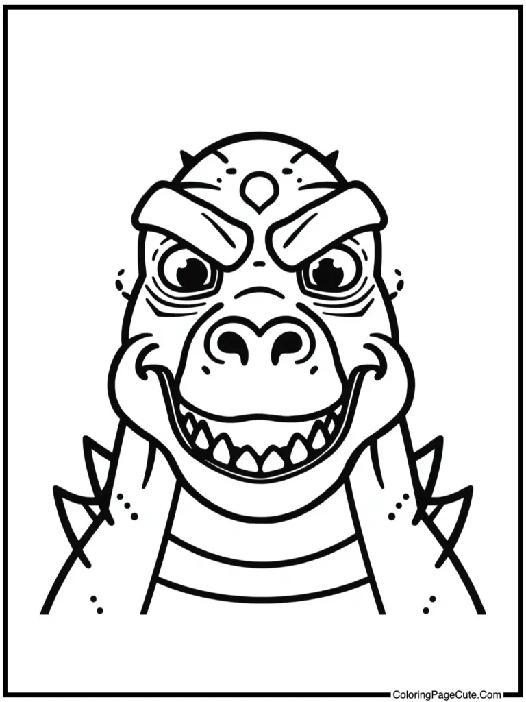 Godzilla Coloring Page