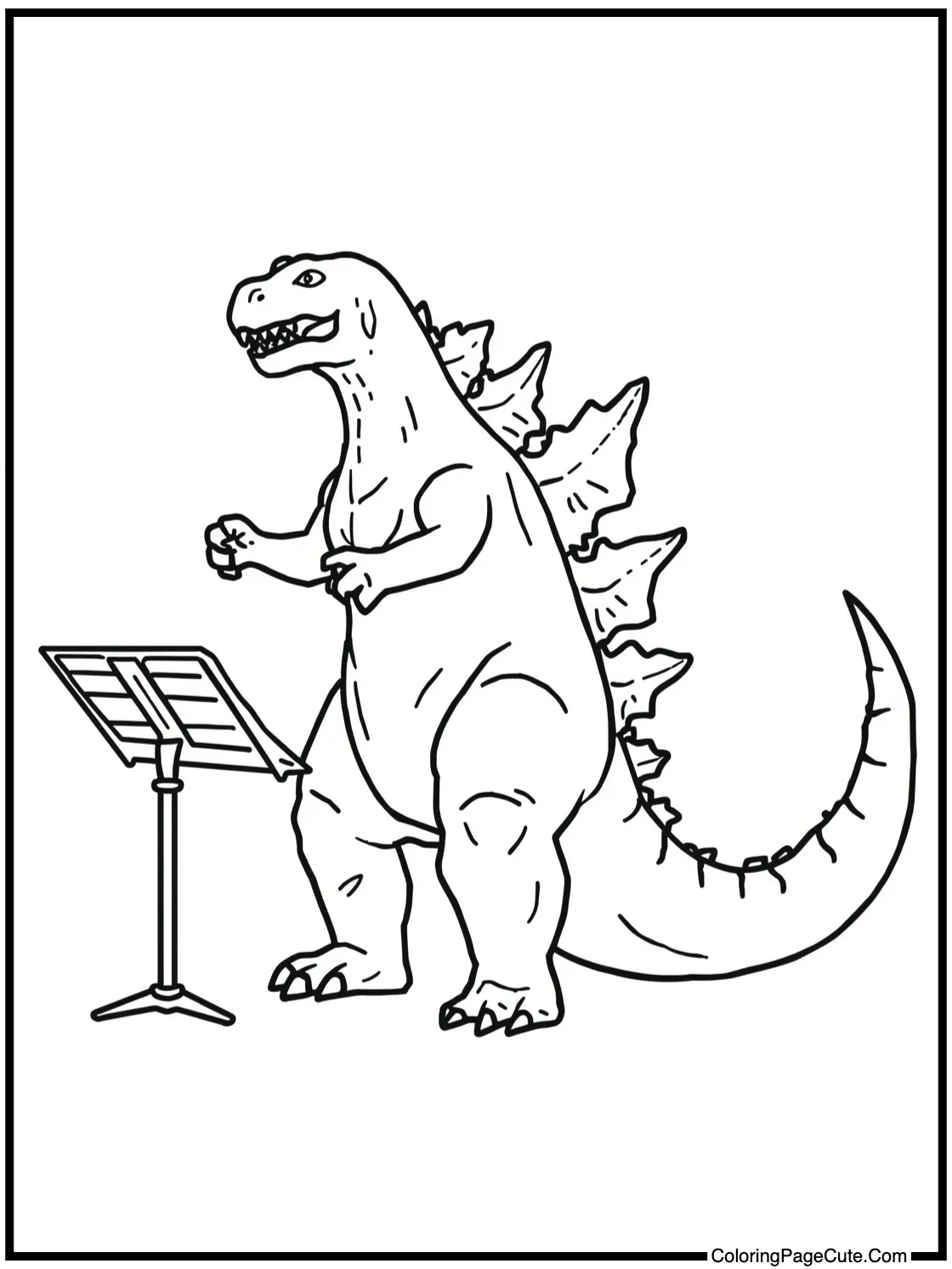 conducting an orchestra.