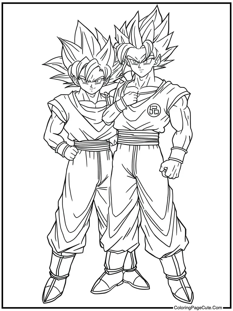 Hero posing with Piccolo