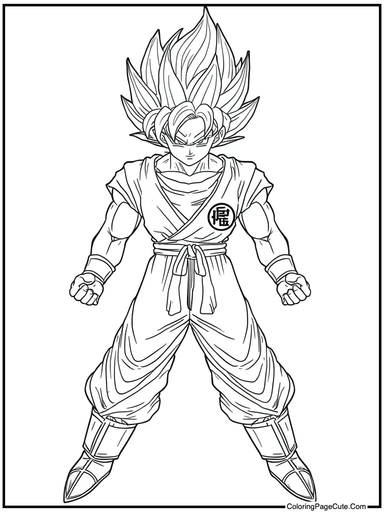 Saiyan warrior powering up