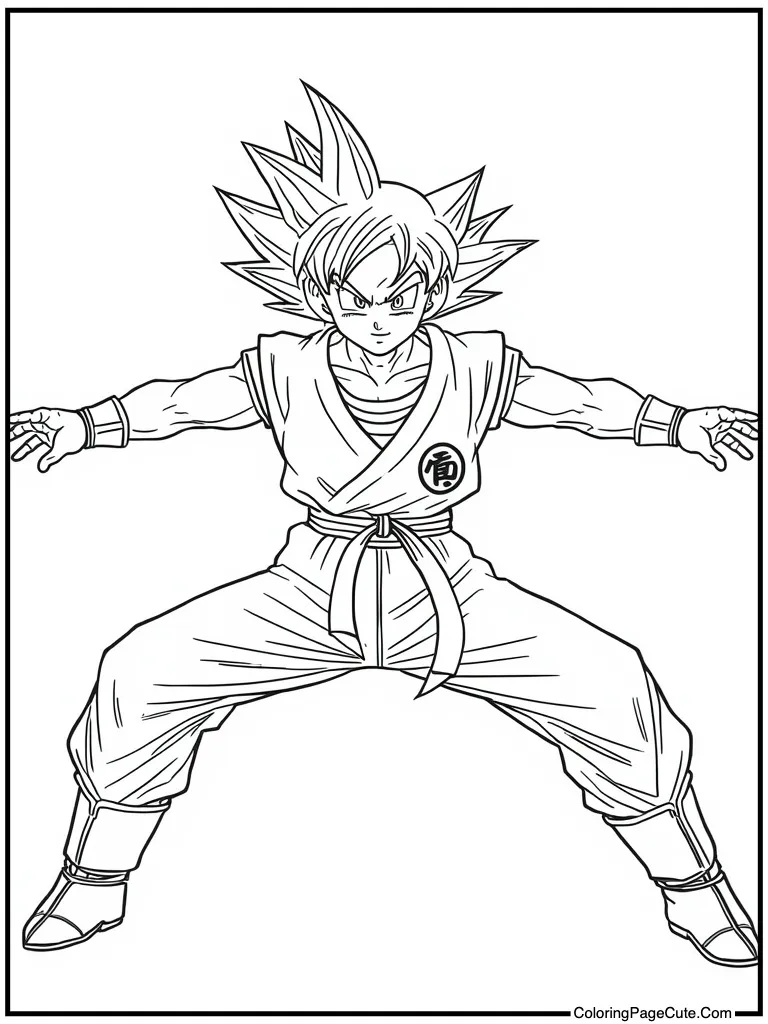 Martial artist doing splits