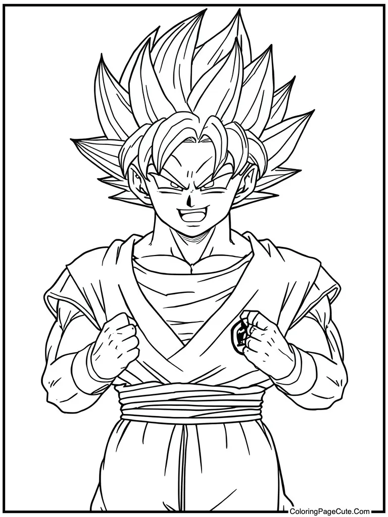 Z-Fighter hero laughing