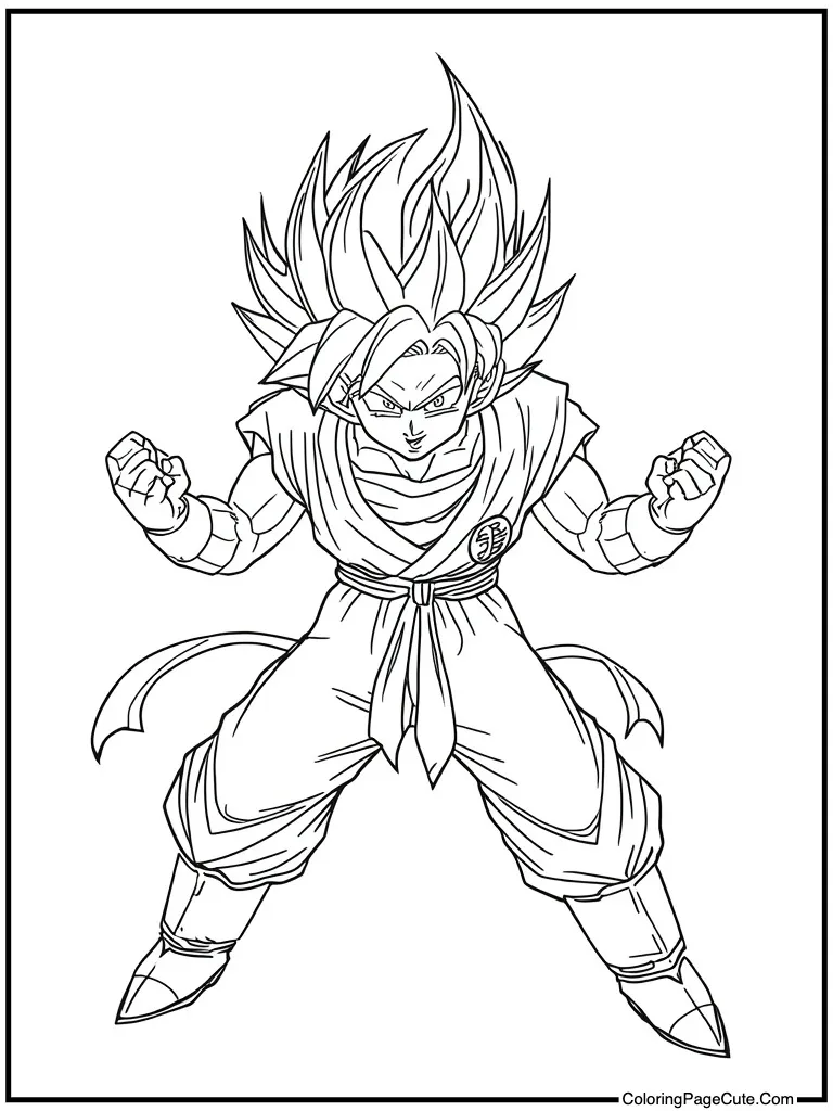 Super Saiyan charging ki