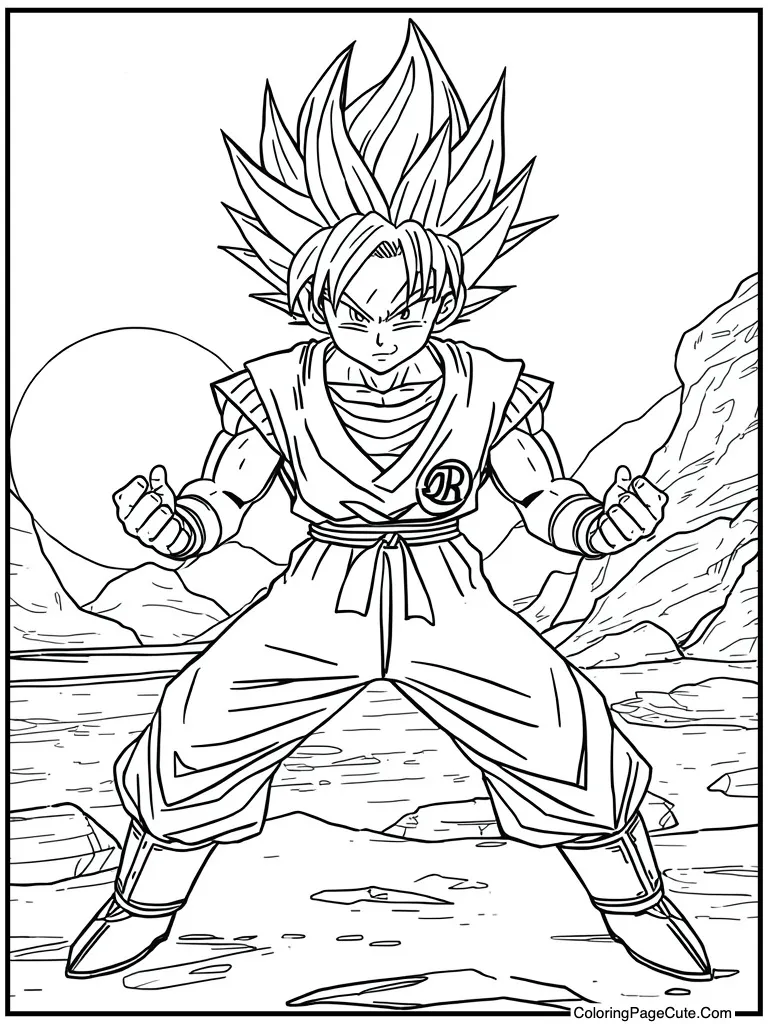 Martial artist at beach