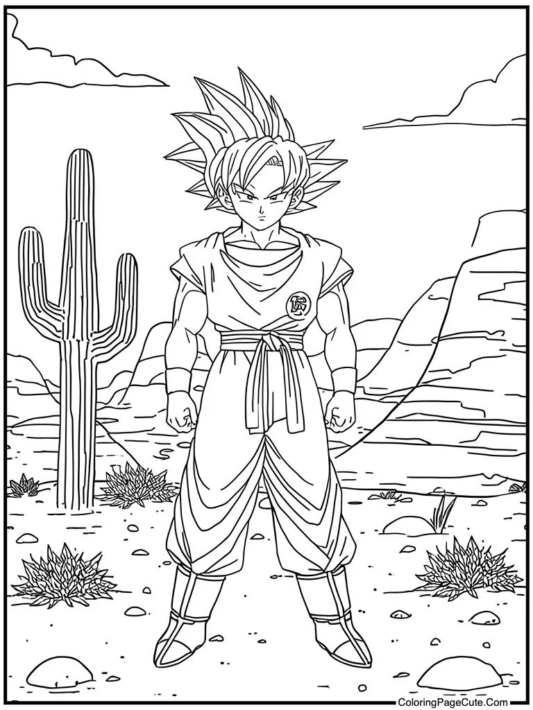 Figure in desert setting