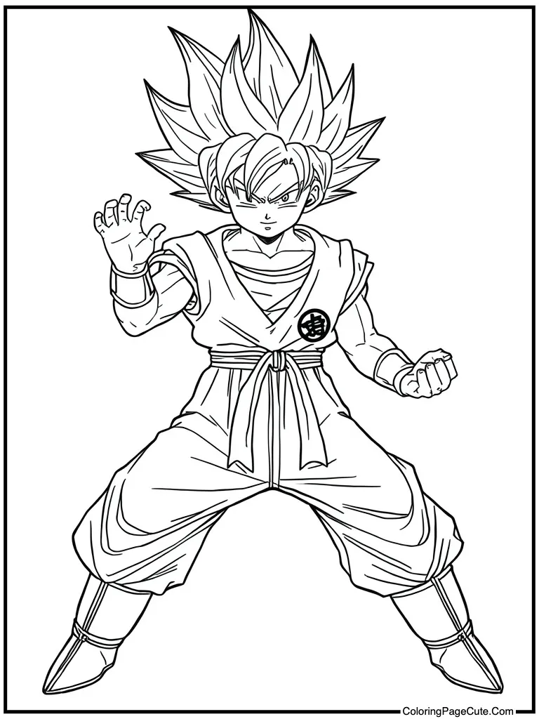 Martial artist posing strongly