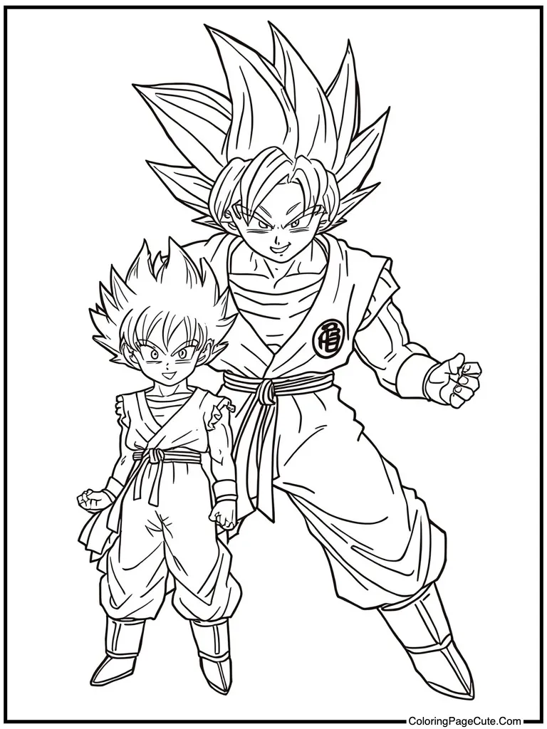 Martial artist with son