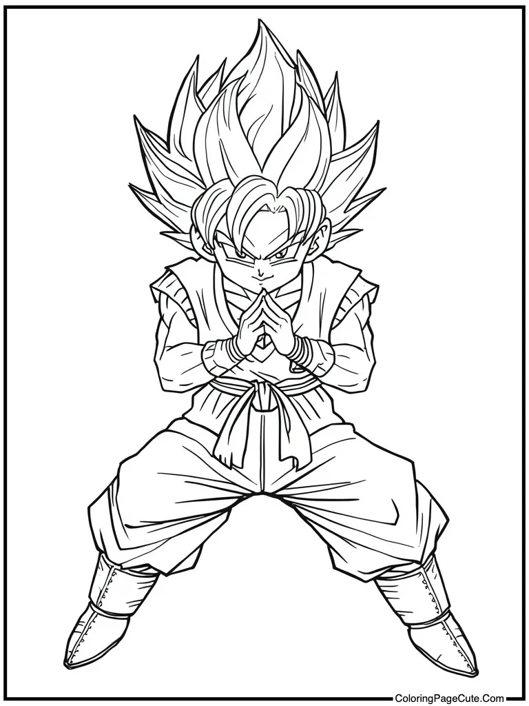 Martial artist with spirit bomb