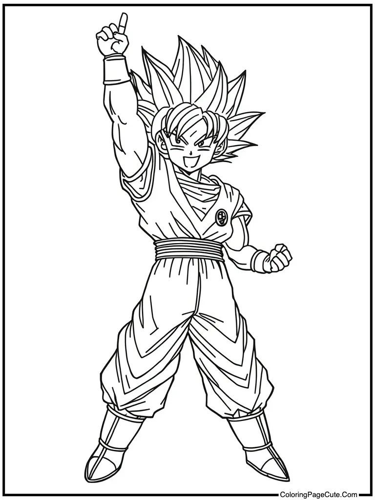 Figure celebrating victory