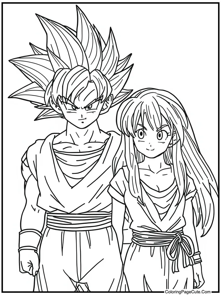 Figure near his wife