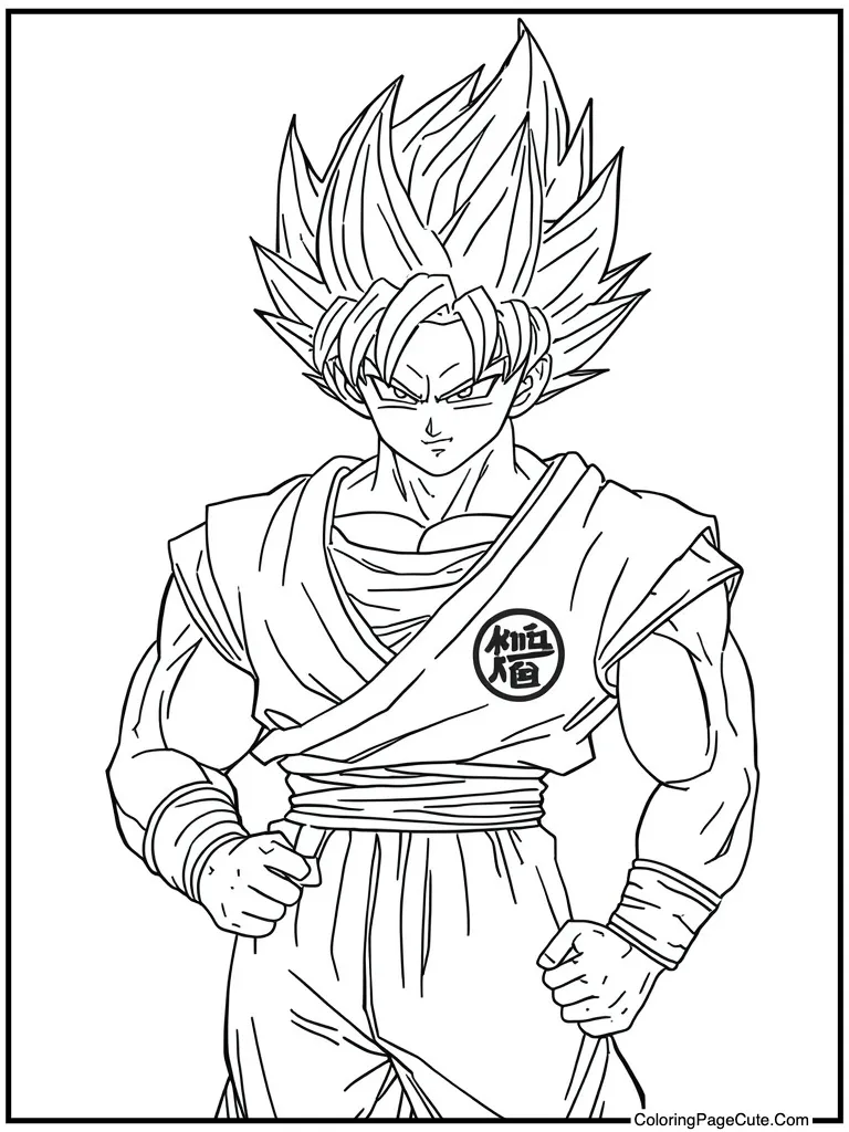 Saiyan warrior with daughter