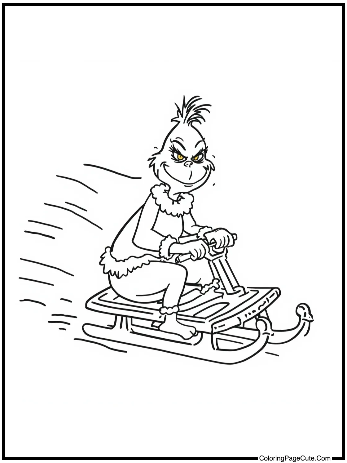 riding a sled