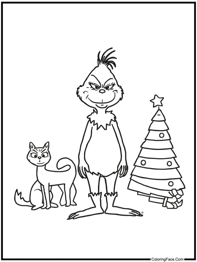 Grinch Coloring Pages