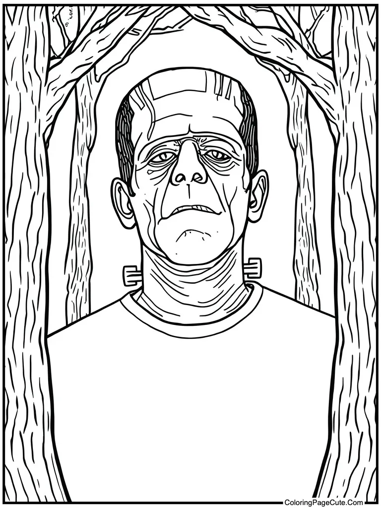 Frankenstein monster bolts neck