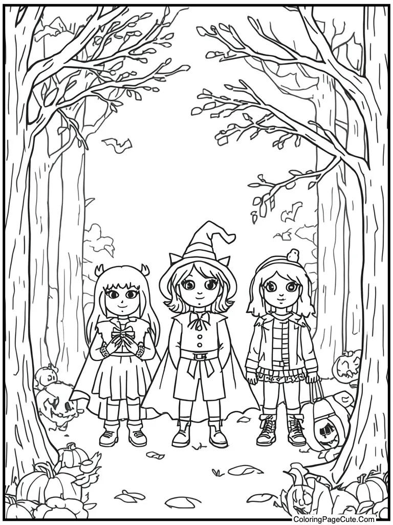 Kids wearing fun costumes