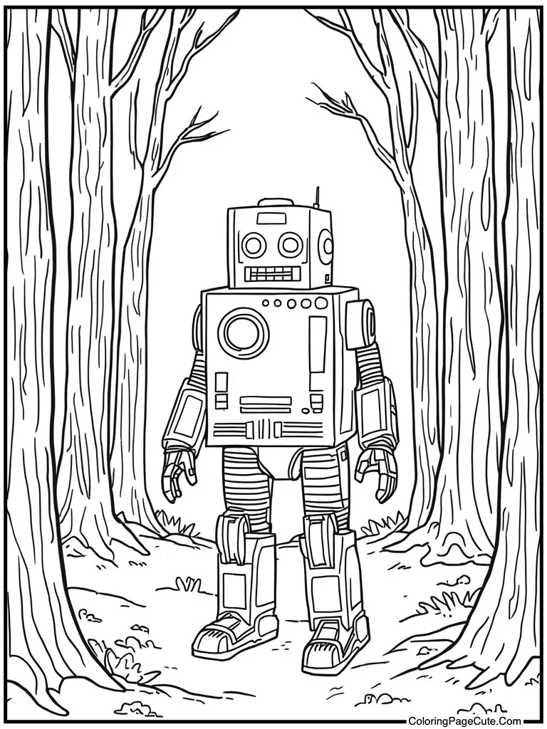 Robot costume cardboard box