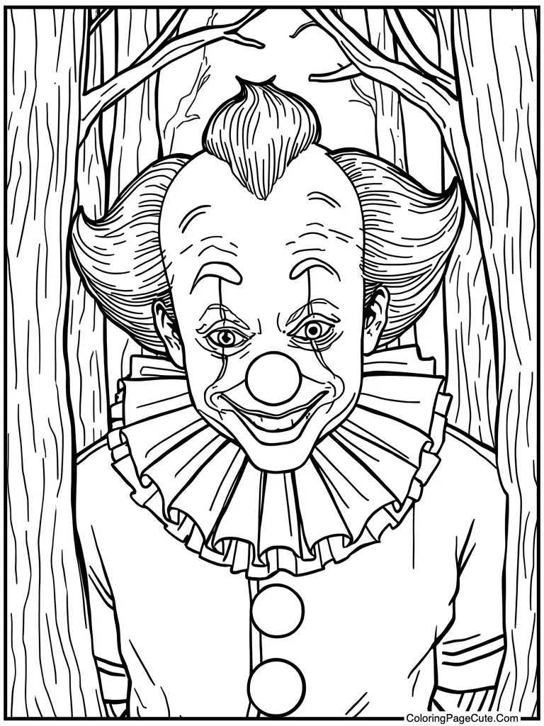 Clown with funny nose