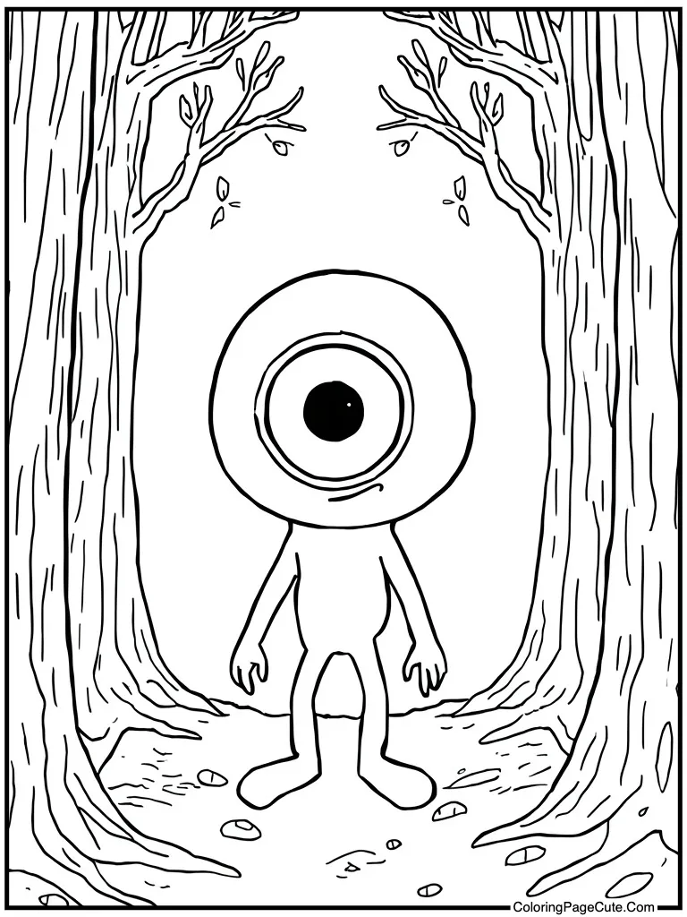 Cyclops with one eye