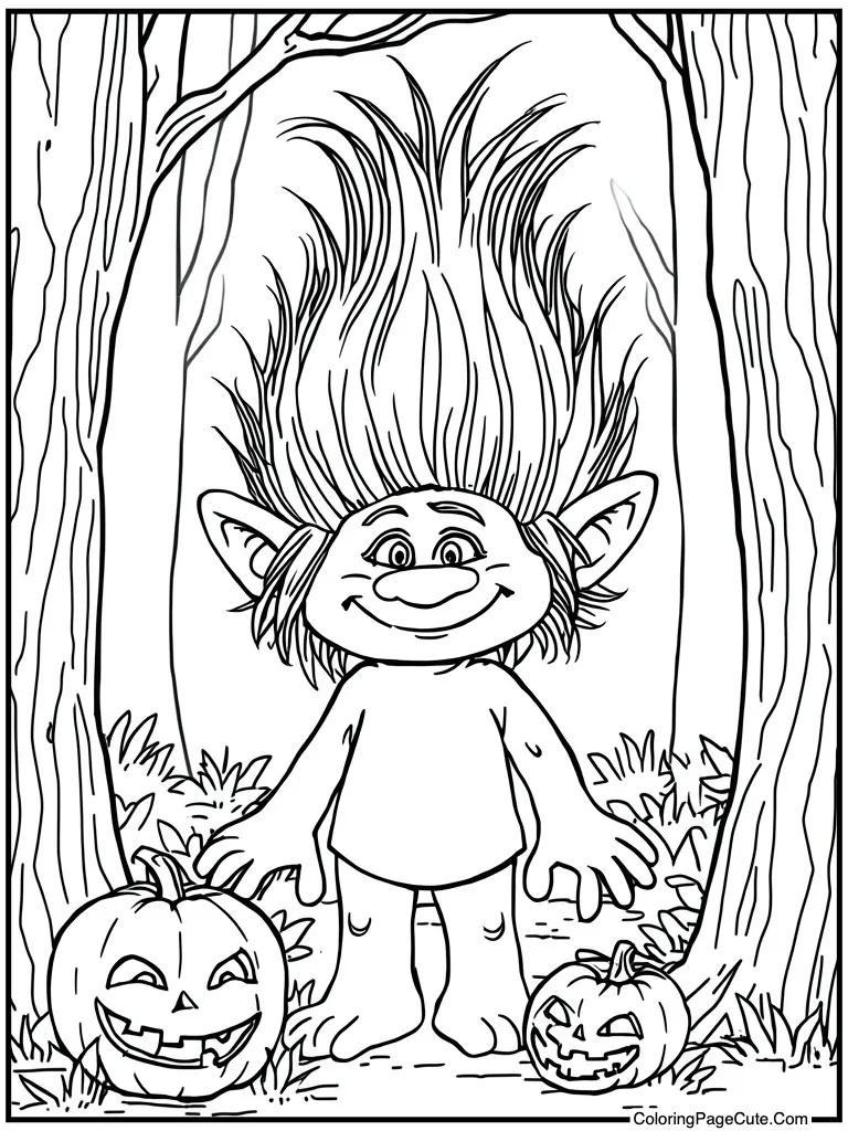 Troll with messy hair