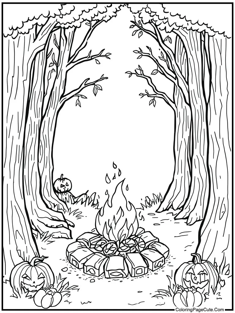 Bonfire roasting sweet treats