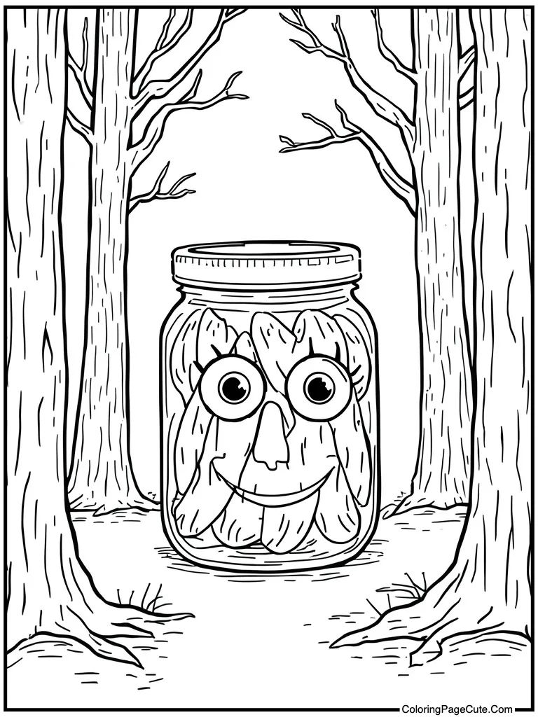 Jar of pickled eyes