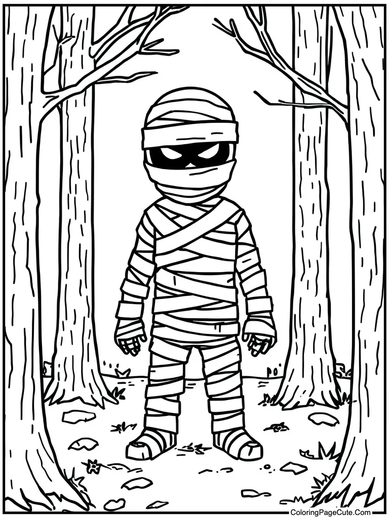 Mummy wrapped in bandages