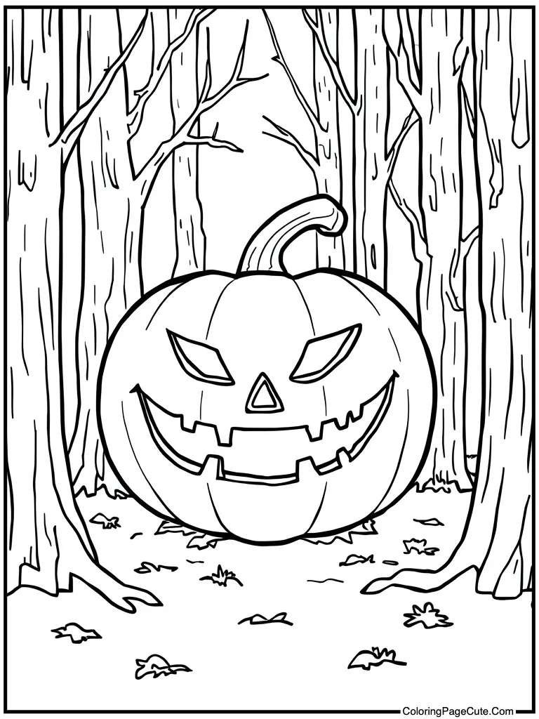 Silly face pumpkin teeth