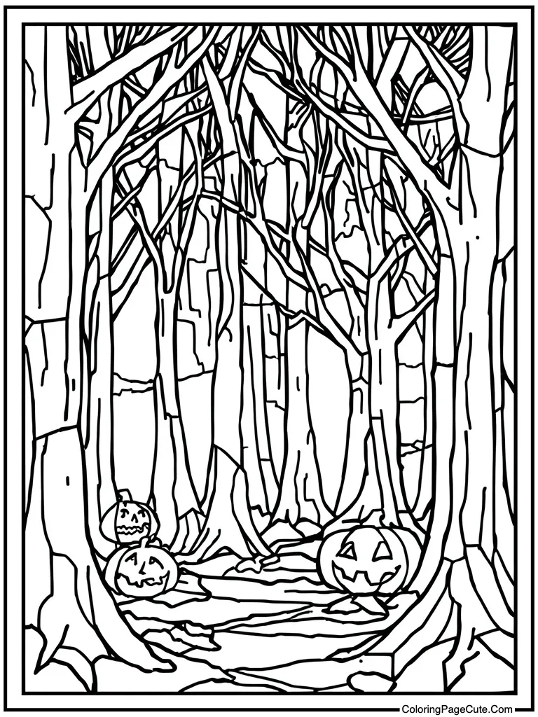 Stained glass window look