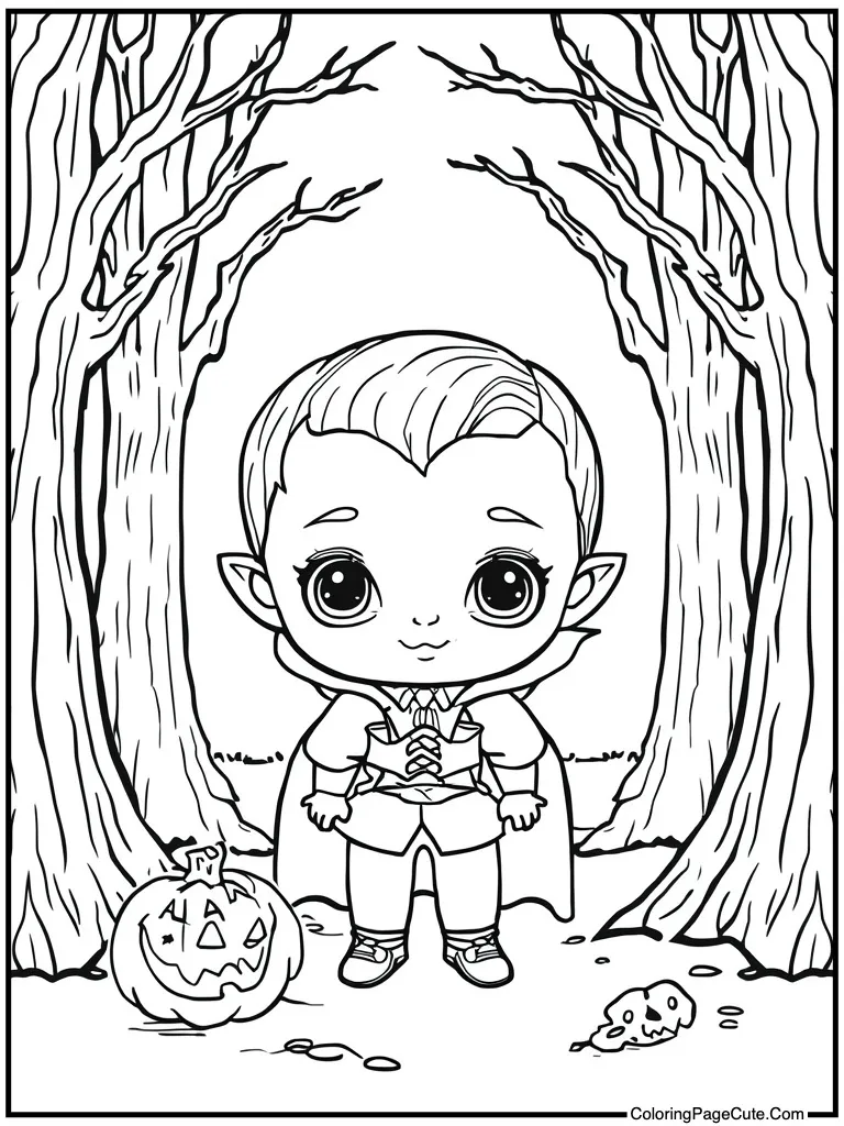 Cute vampire baby boy