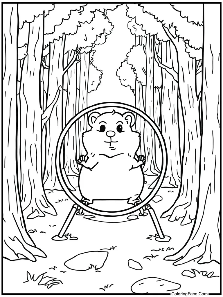 Running on exercise wheel