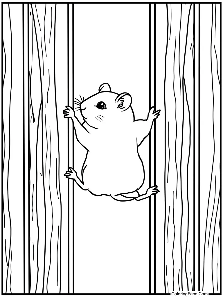 Climbing up cage bars