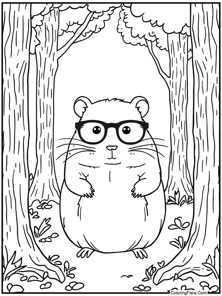 Wearing cute reading glasses