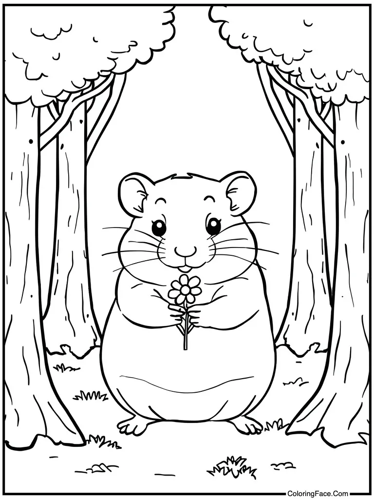 Holding a little flower