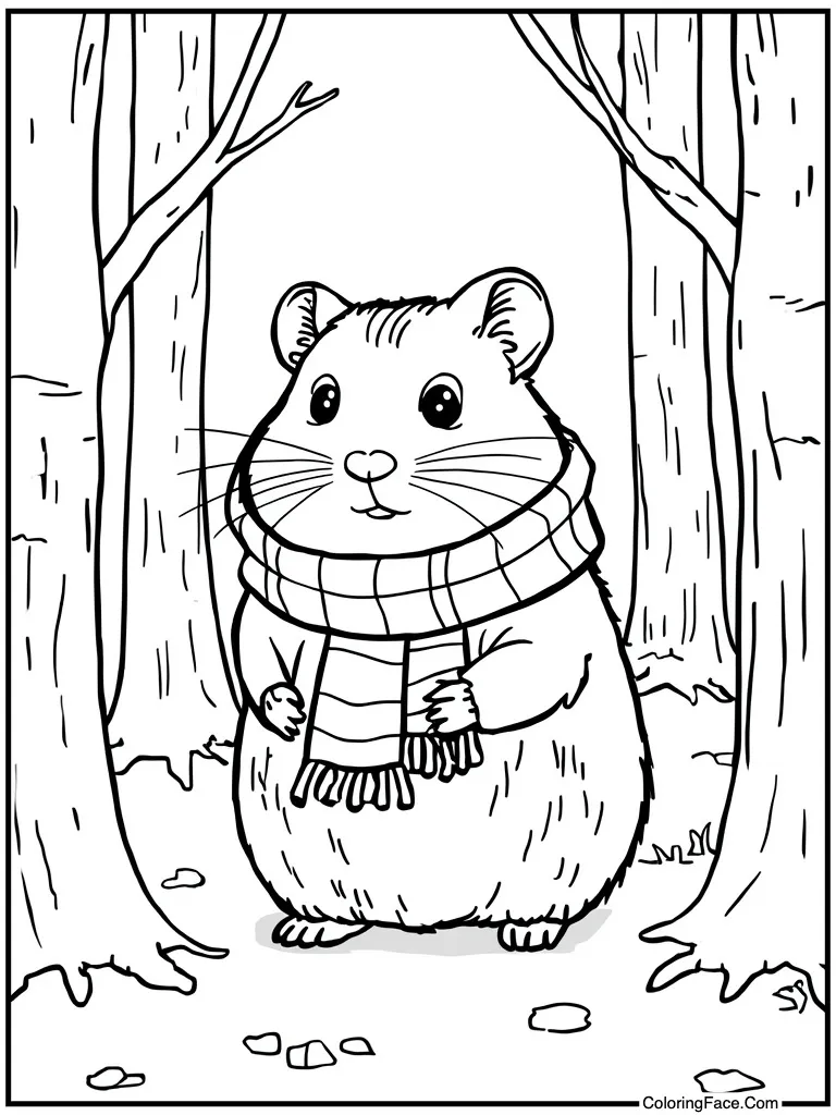 Wearing a warm scarf