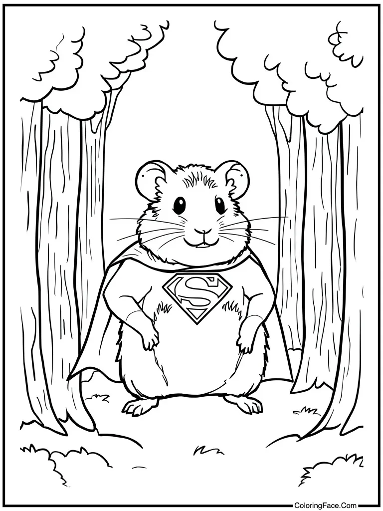 Dressed in superhero cape