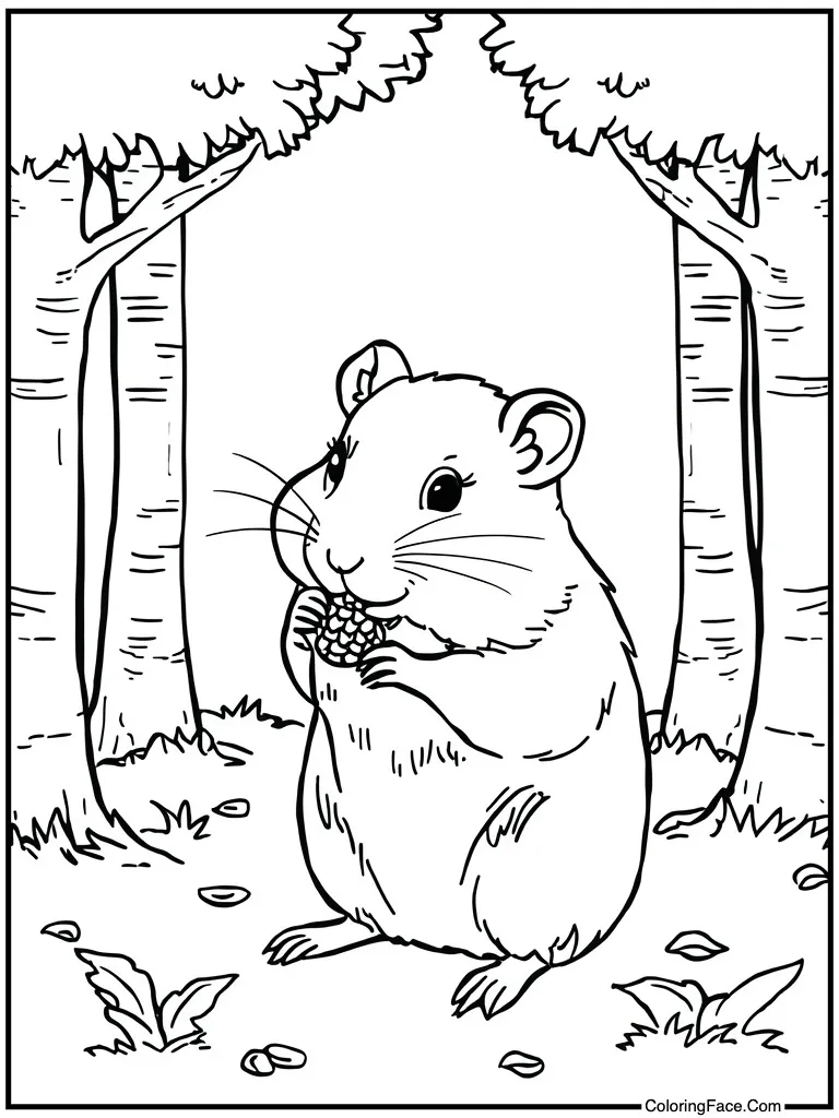 Eating a sunflower seed