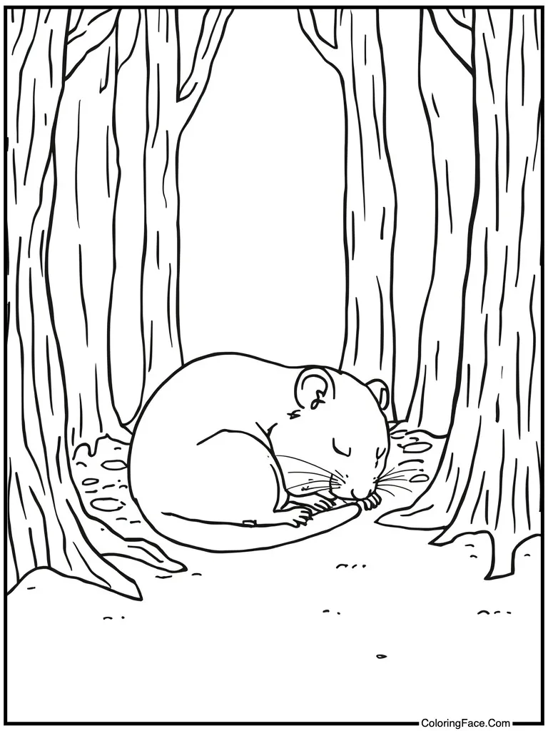 Sleeping curled up tight