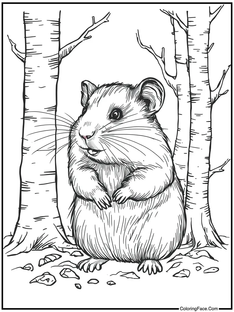 Detailed fur texture sketch