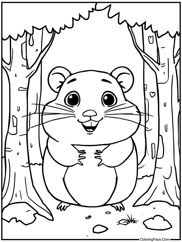 Cartoon style happy face