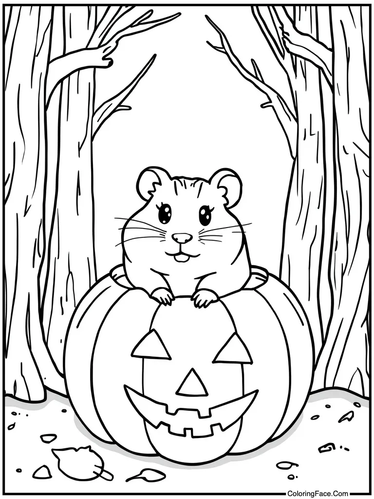 In a Halloween pumpkin