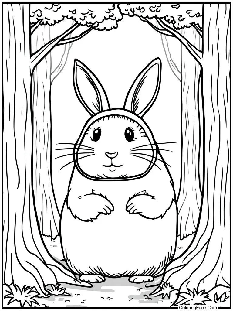 Wearing bunny rabbit ears