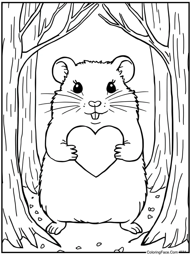 Holding a Valentine heart