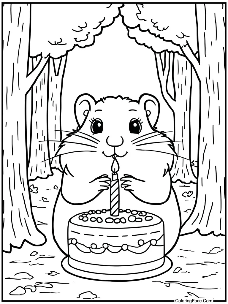 Blowing out birthday candle