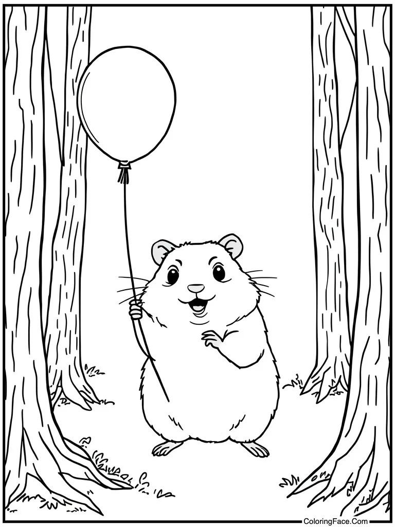 Holding a balloon string