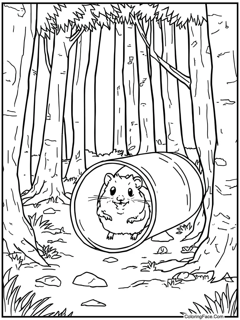 Exploring plastic tube tunnels