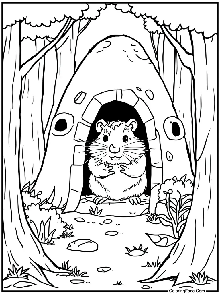 In a ceramic hideout