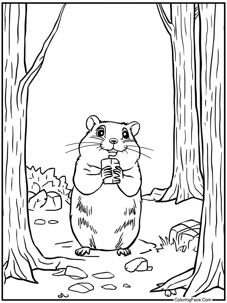 Small wooden chew sticks