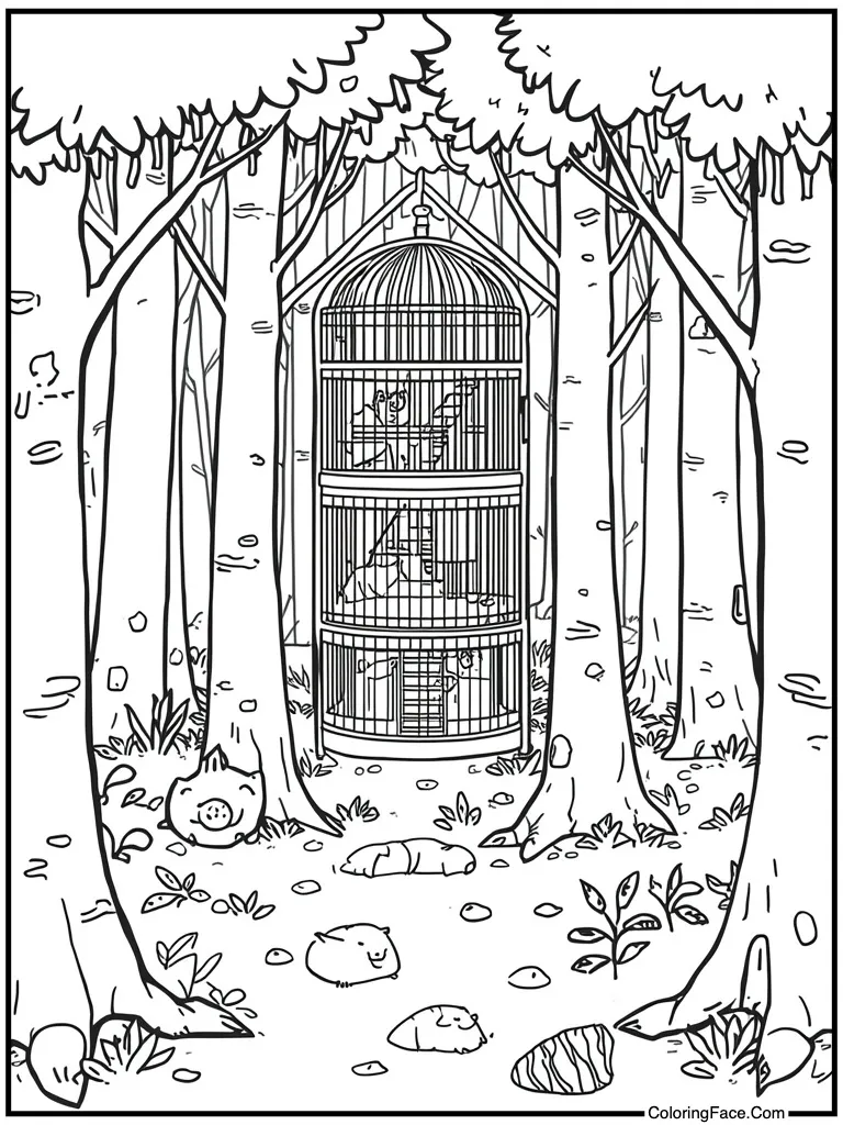 Multi level cage home